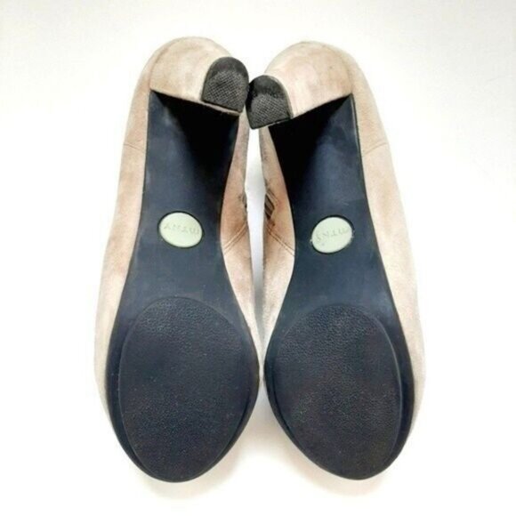 MTNY Laser Genuine Suede High Heel Shoe Bootie Sz 7.5 M - Picture 11 of 11